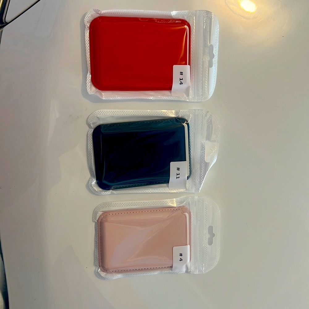 Leather iphone wallet case and cash holder